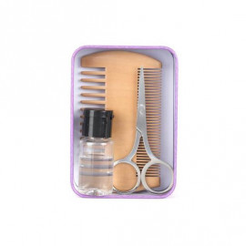 Sada na úpravu vousů v plechovce