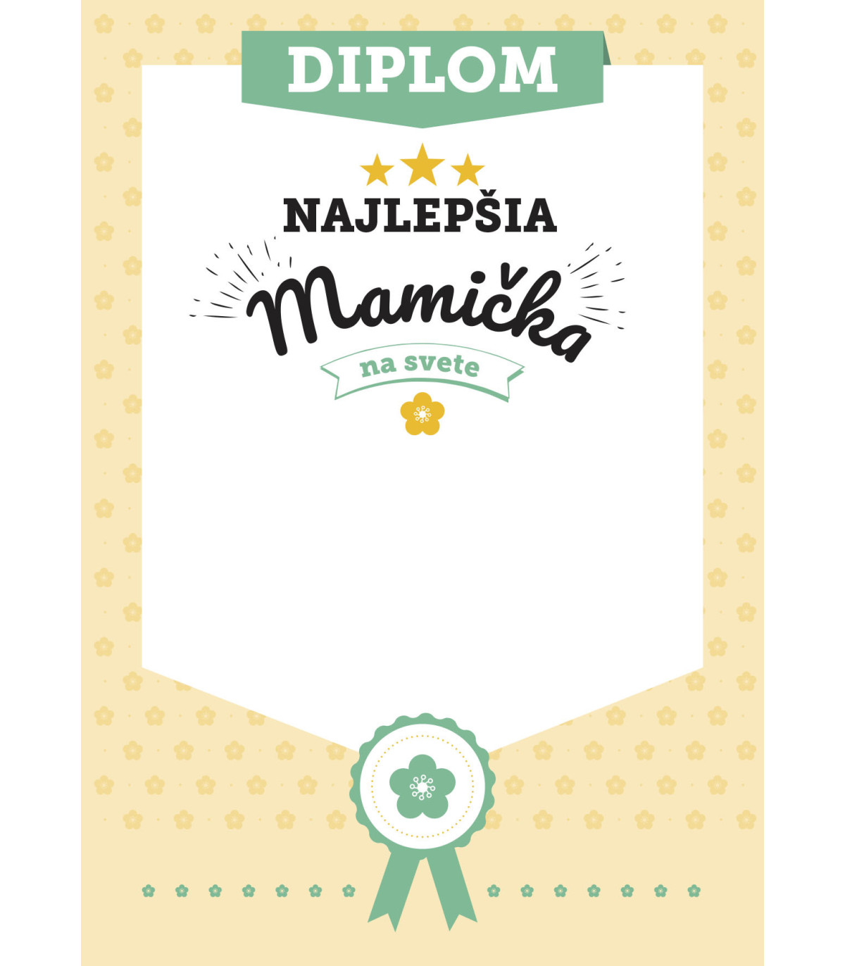 Diplom Nejlepší maminka na světě