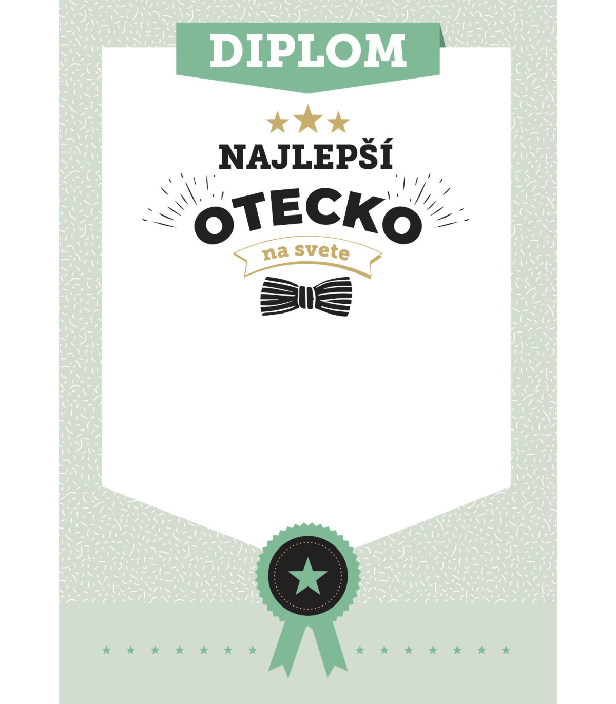 Diplom Najlepší otecko na svete