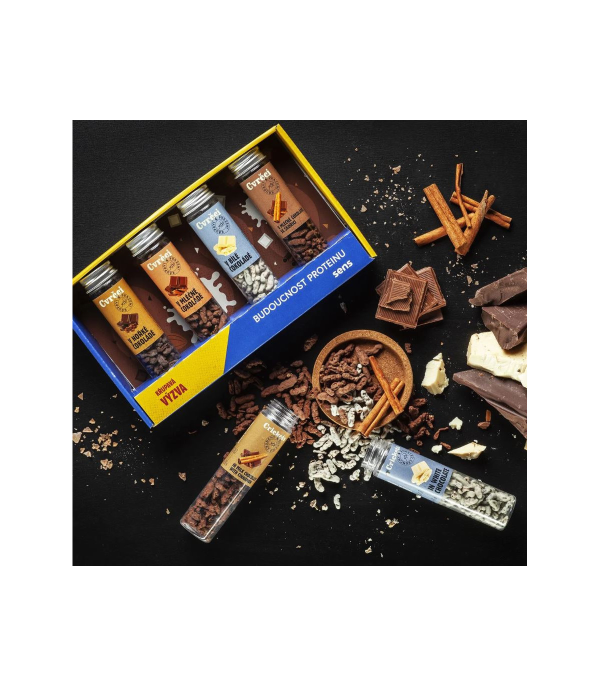 Dárková sada - Cvrčci v čokoládě