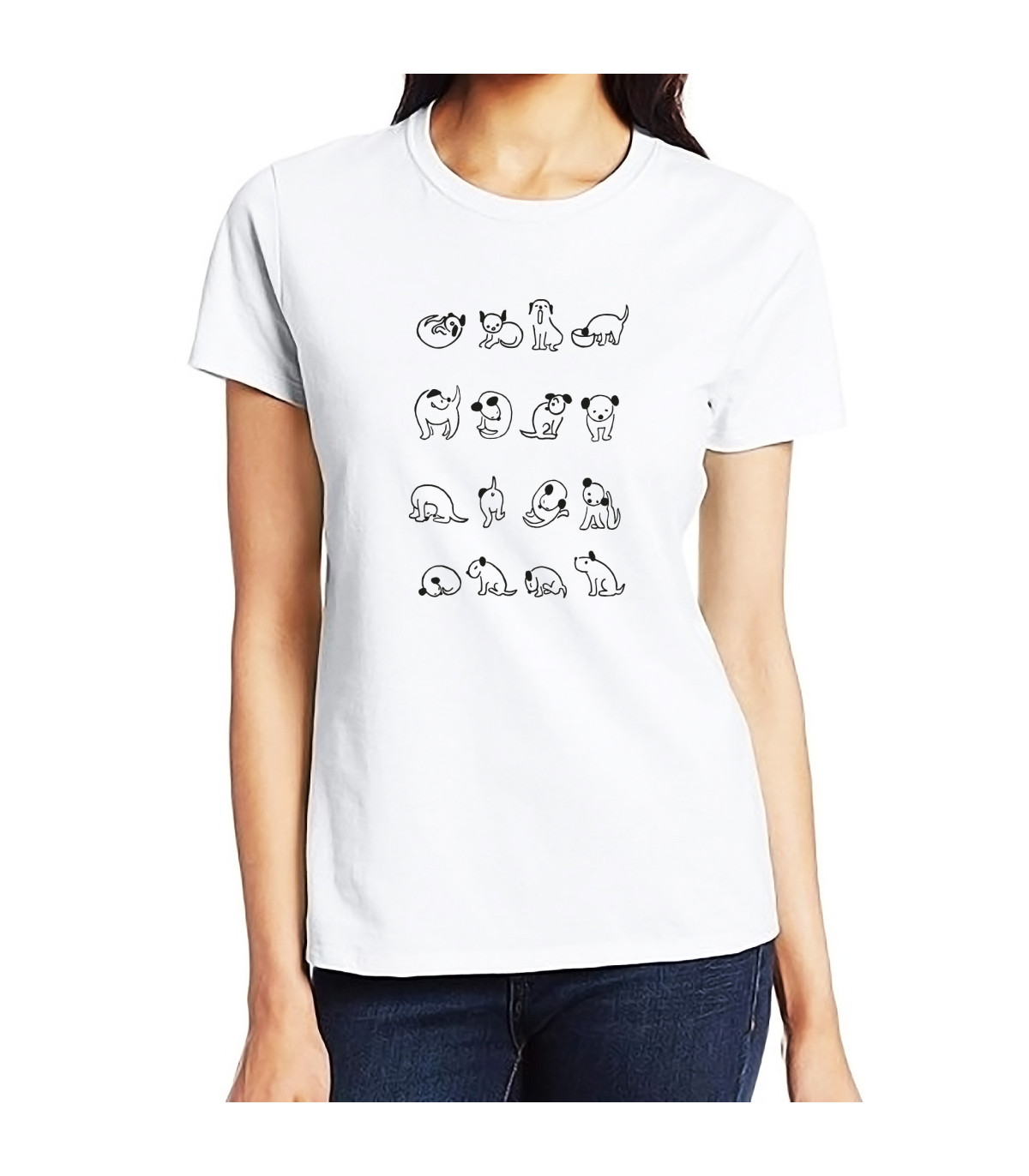 Dámské tričko psí kusy