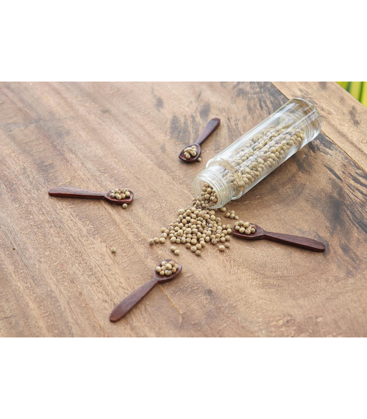 Dárková sada bílého kampotského pepře a originálního mlýnku