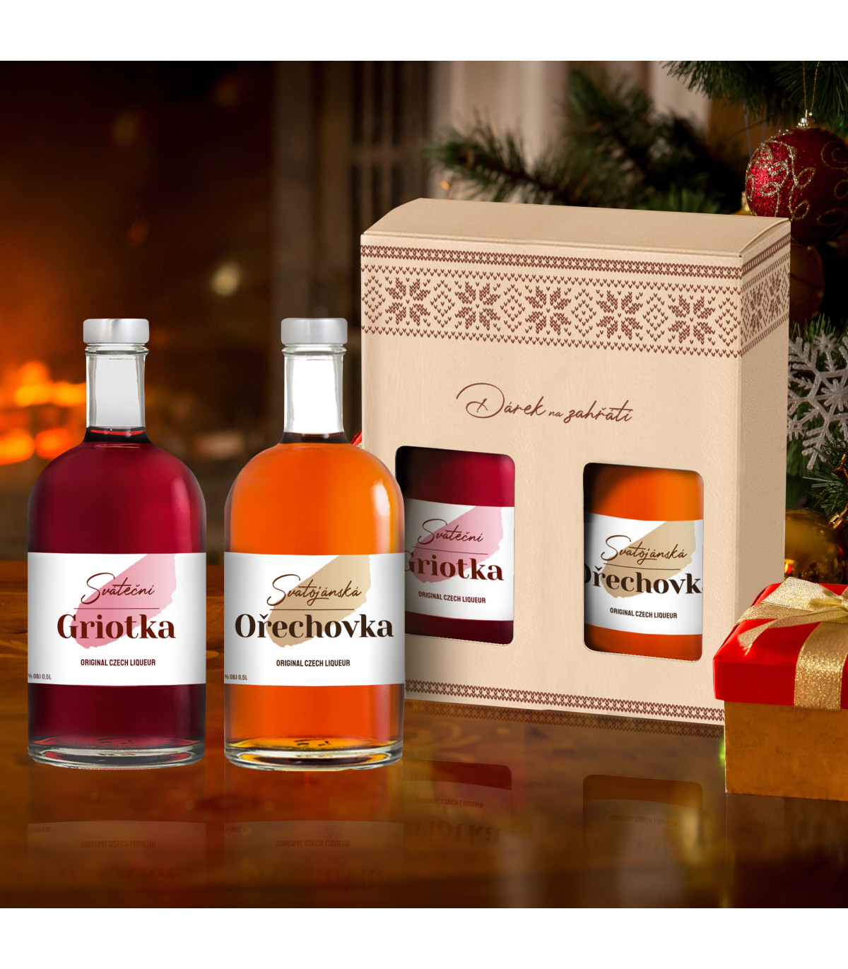 Dárkové balení Ořechovky a Griotky