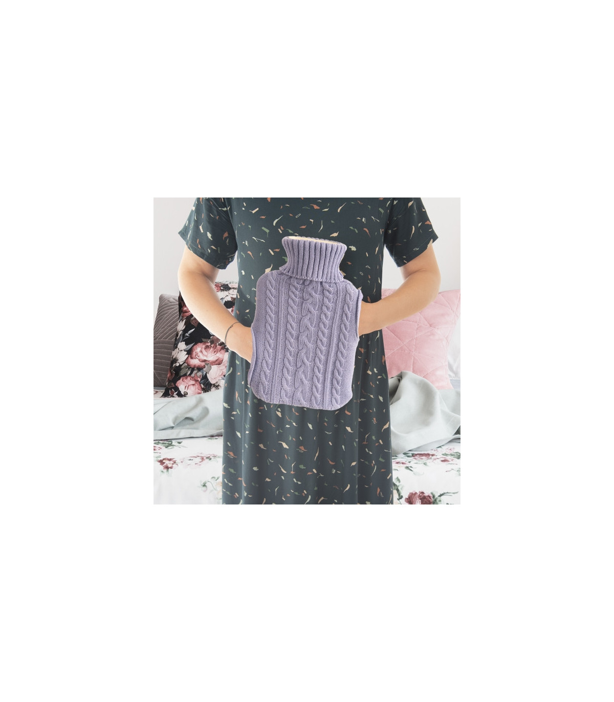 Termofor s pleteným svetrem