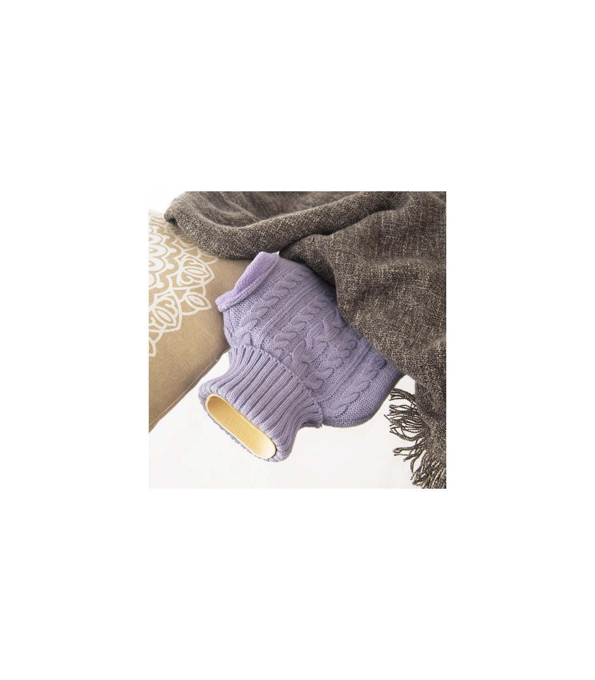 Termofor s pleteným svetrem