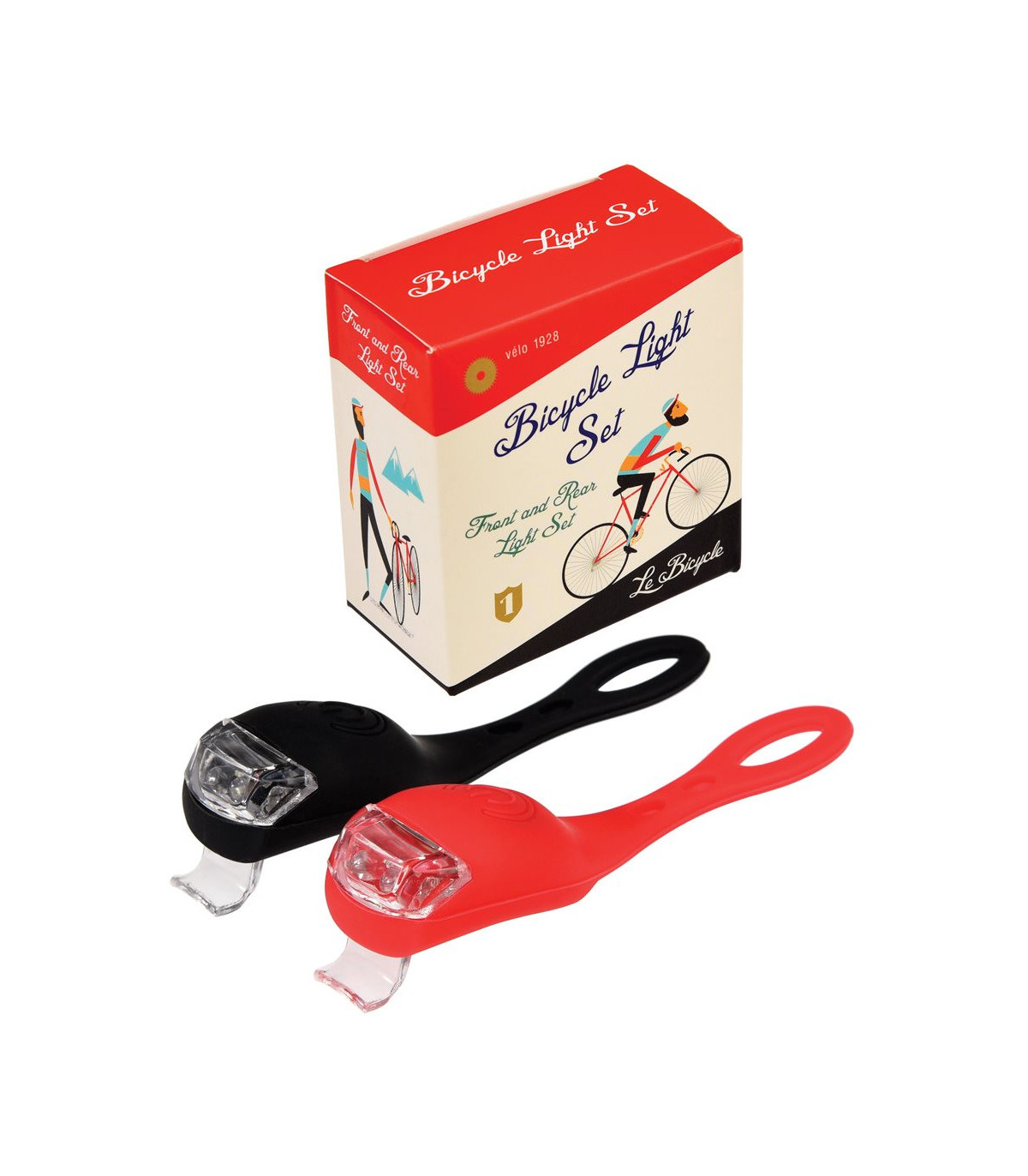Sada dvou světýlek na kolo