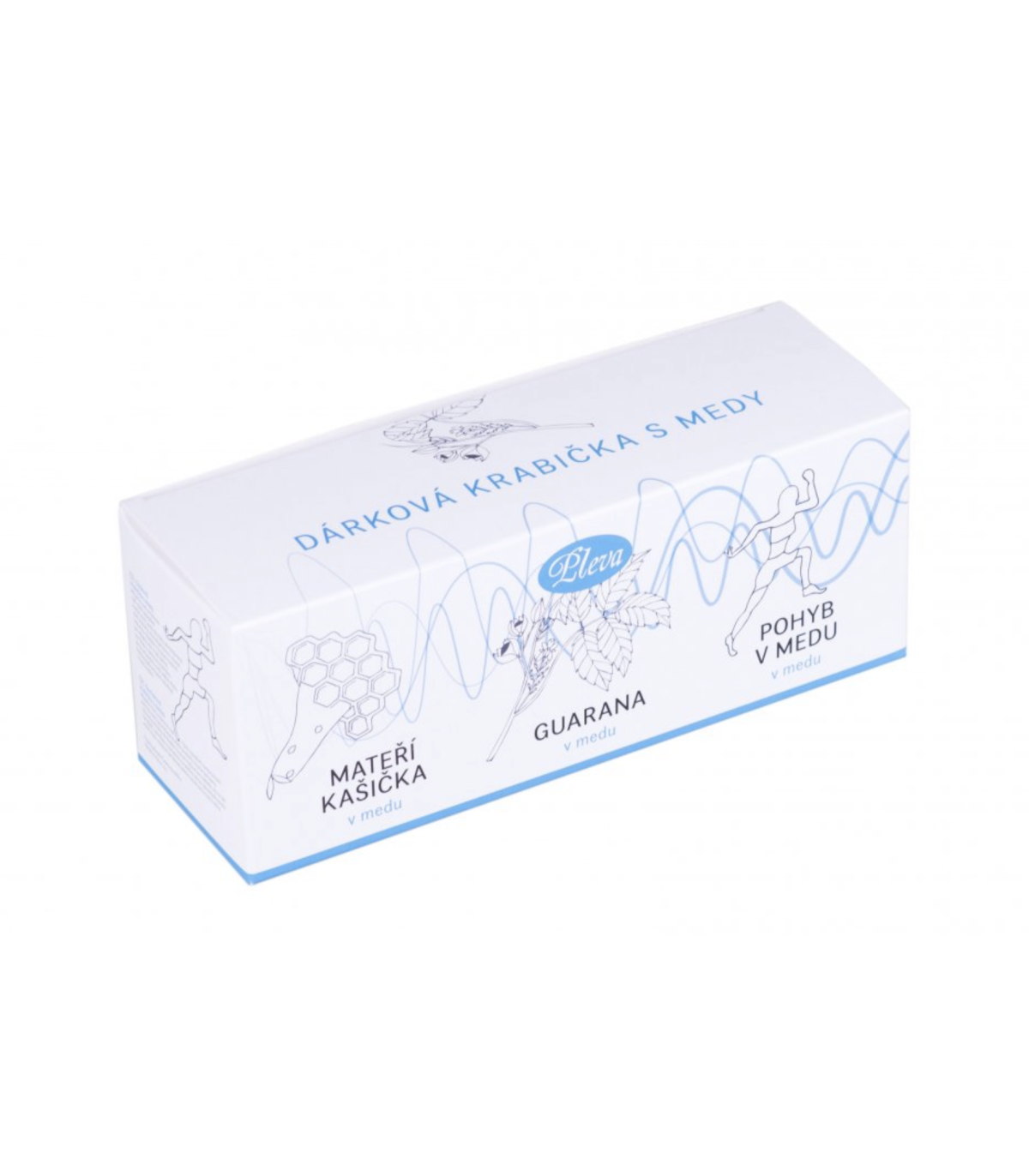 Dárková sada medů - mateří kašička, guarana a pohyb v medu