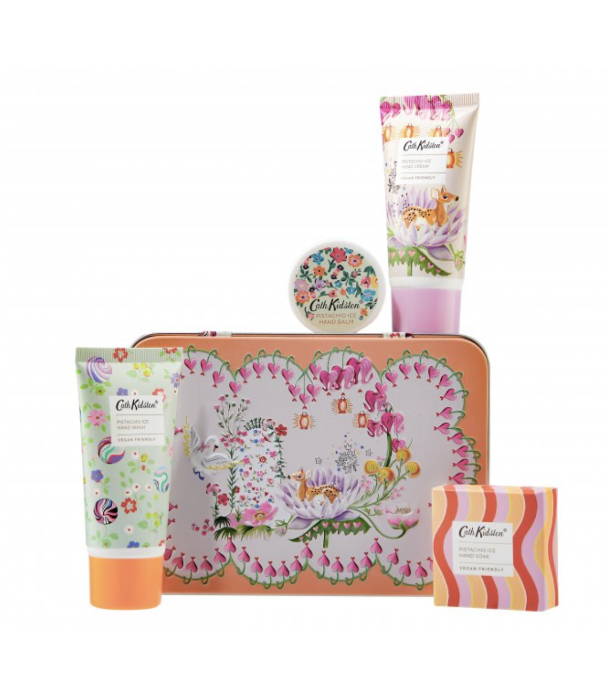 Sada péče o ruce v plechovce s vůní pistácie