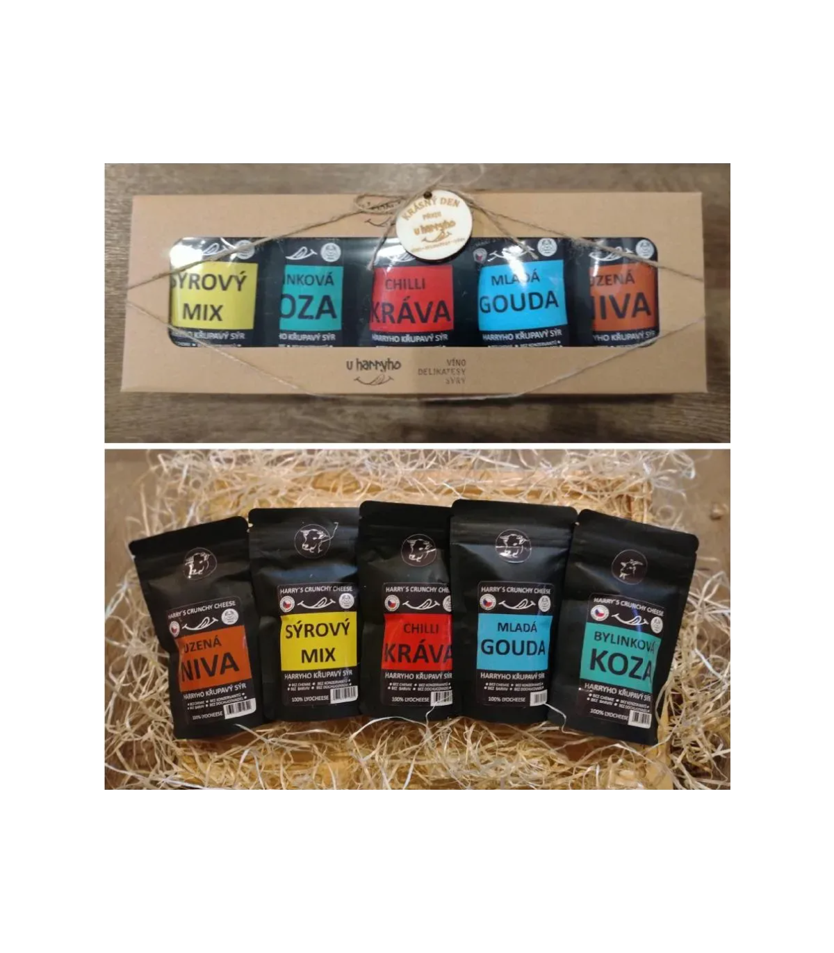 Dárková sada lyofilizovaných sýrů
