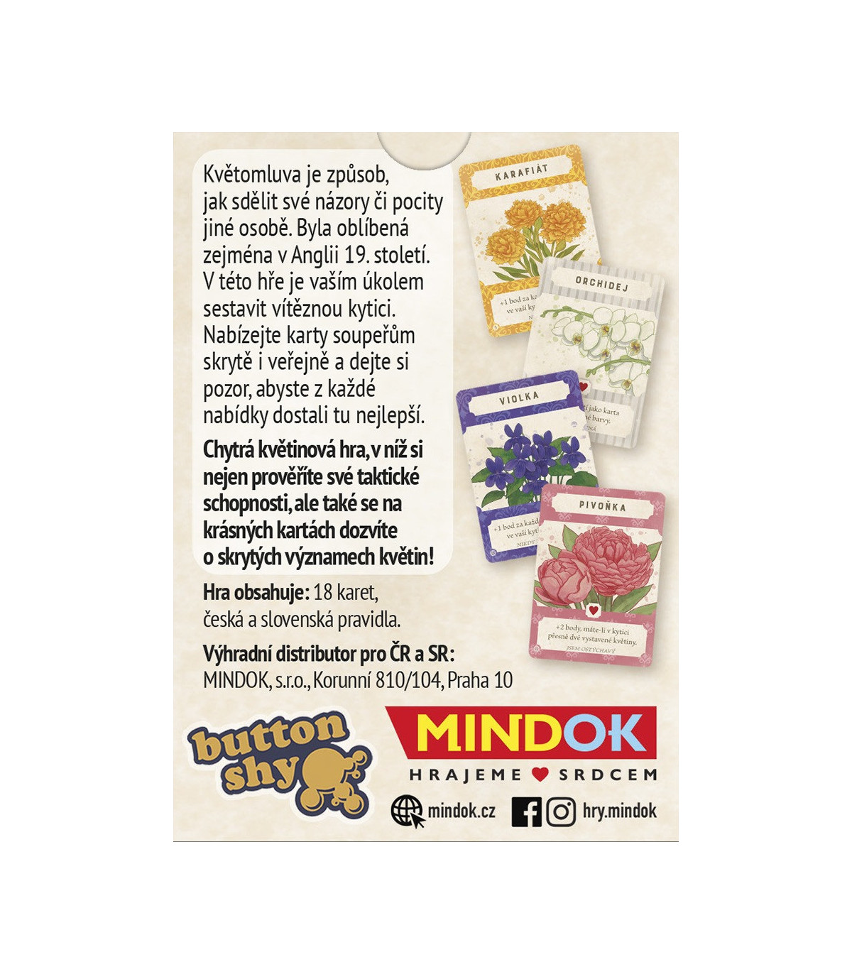 Karetní hra Řekni to květinou