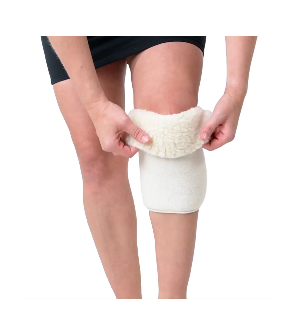 Elastická ortéza na koleno z ovčí vlny