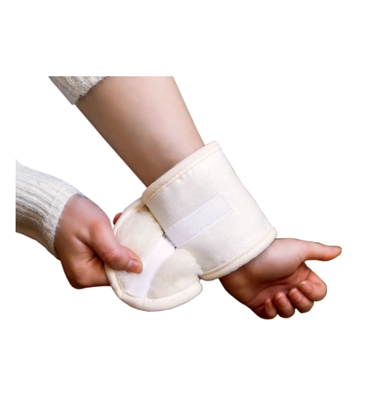 Návlek na zápěstí s ovčí vlnou