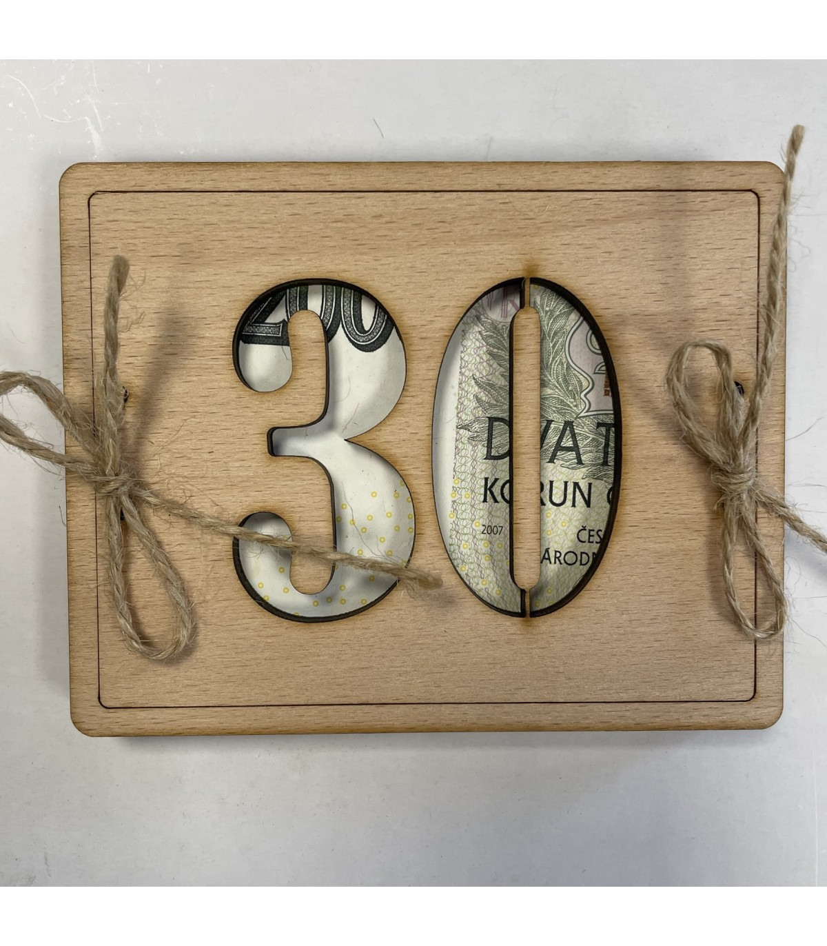 Dřevěné přání MILION - 40 let