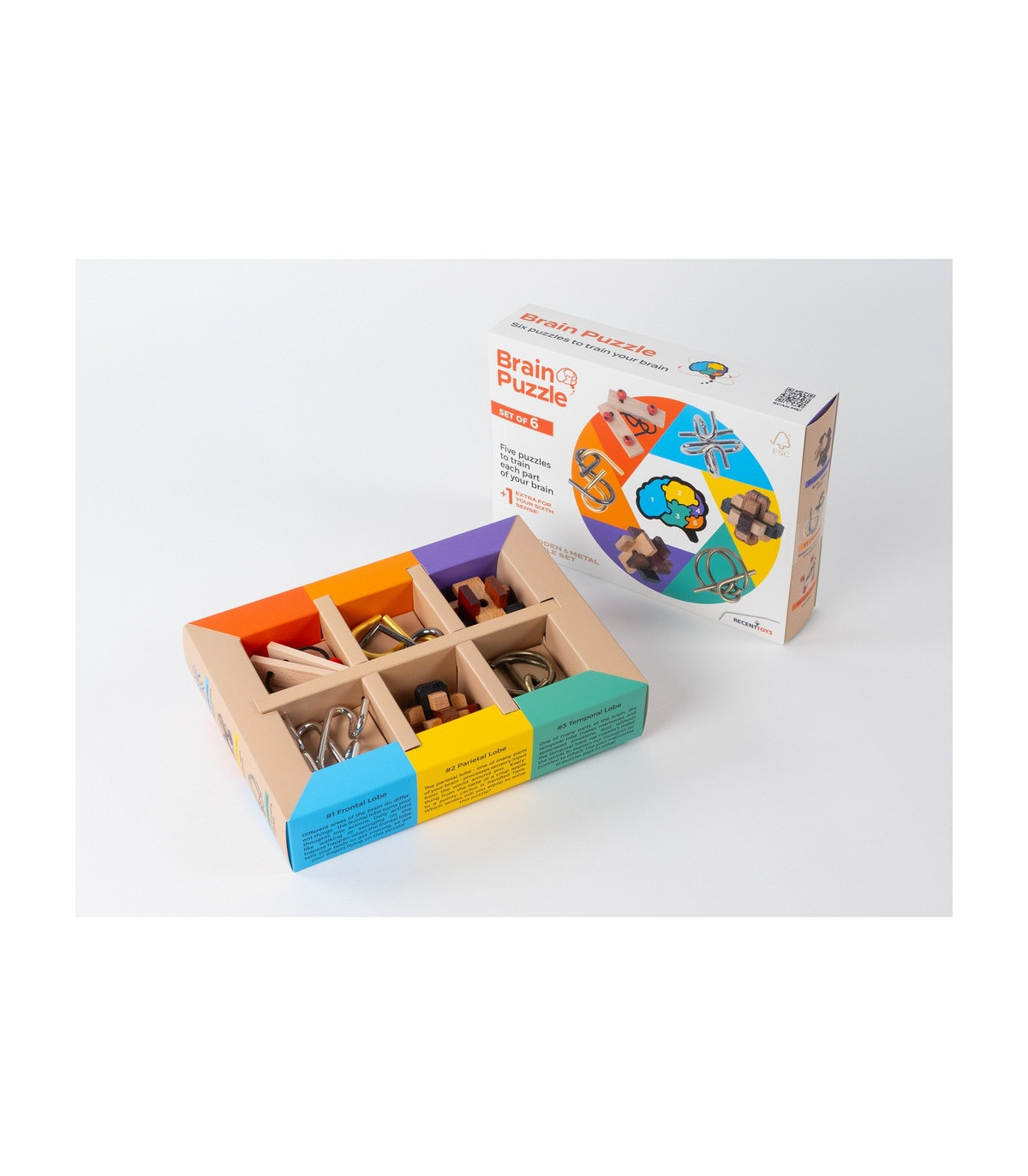 Brain Puzzle sada 6 hlavolamů