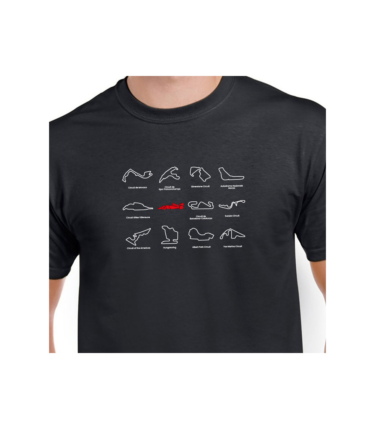 Tričko Nezapomenutelné okruhy F1