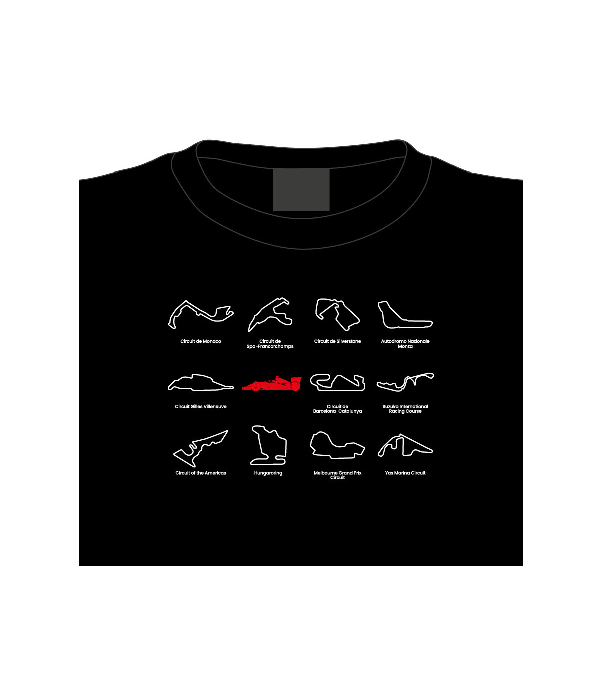 Tričko Nezapomenutelné okruhy F1
