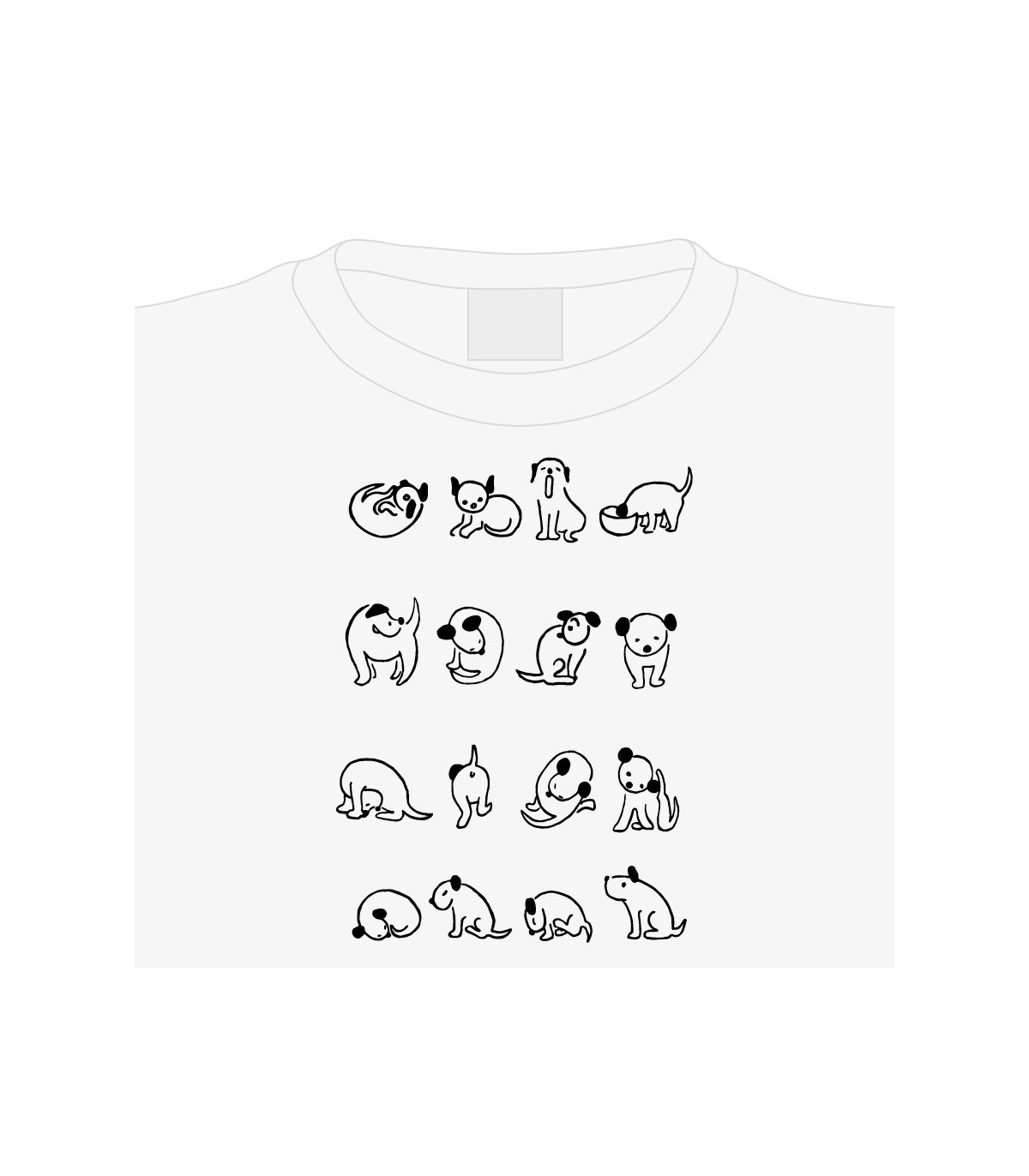 Dámské tričko psí kusy