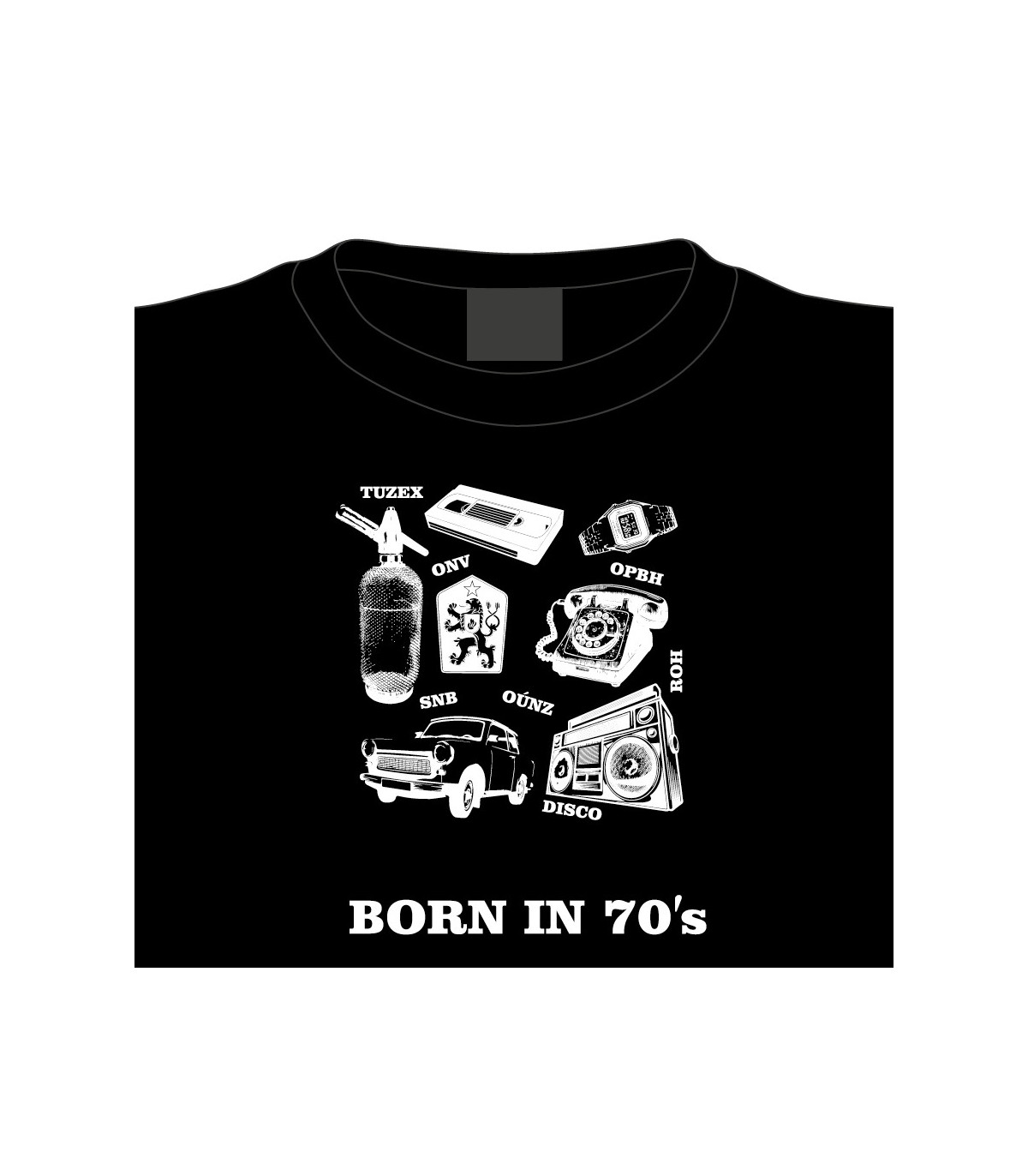 Tričko Born in 70's