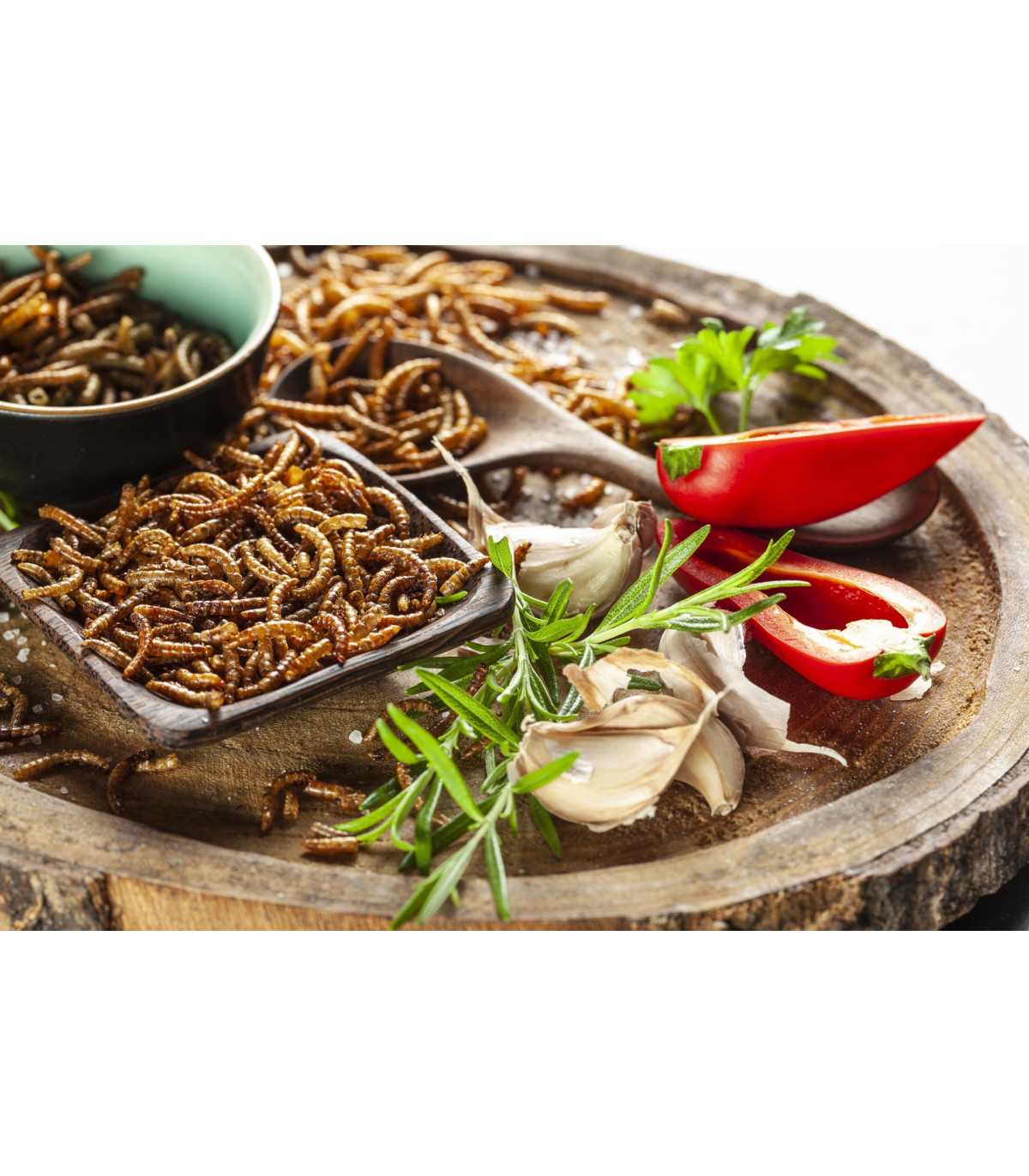 Pražení červíci v dárkové krabičce