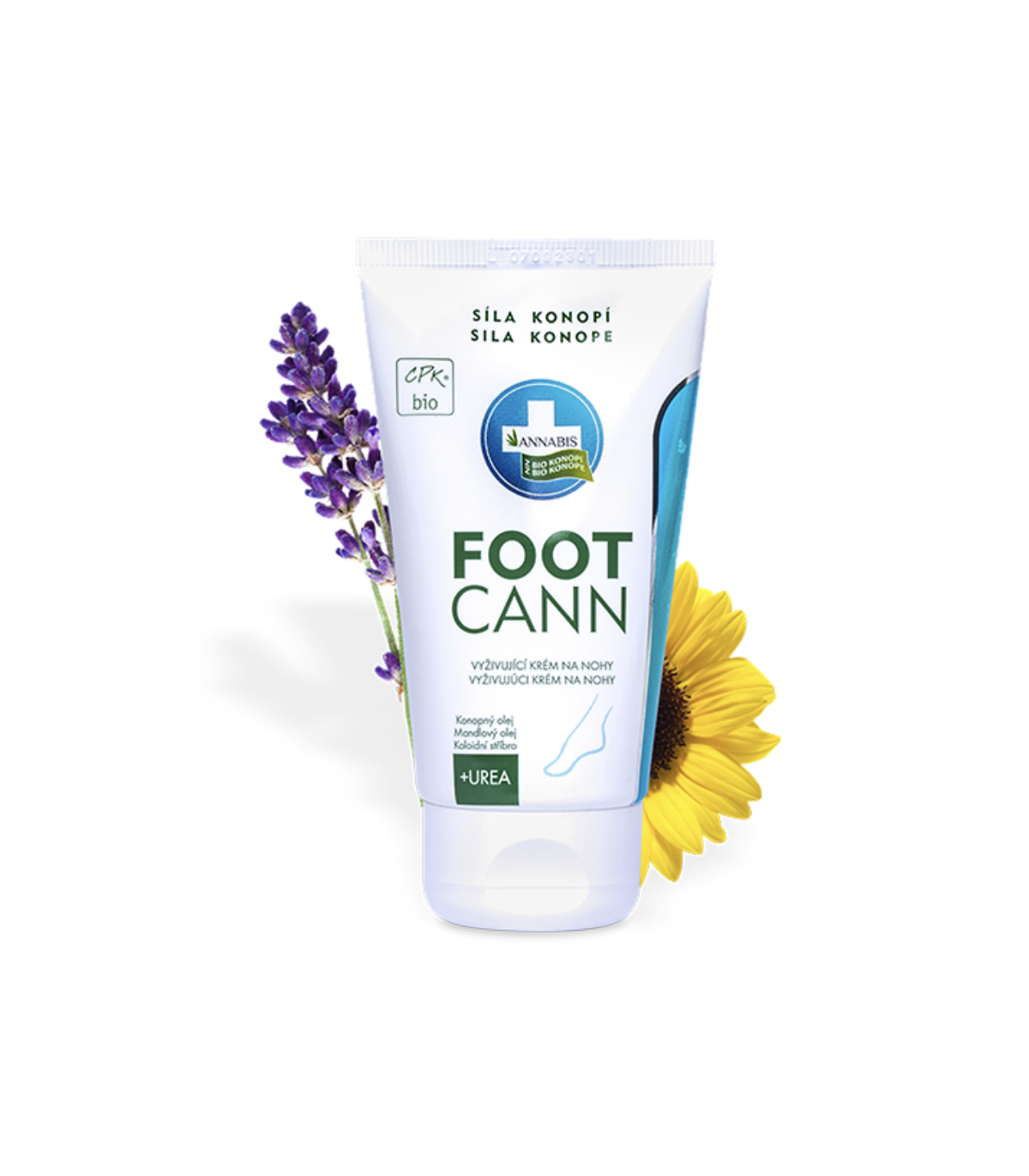 Dárková sada přírodní kosmetiky z konopí LAŇKA - péče o nohy, chodidla a paty