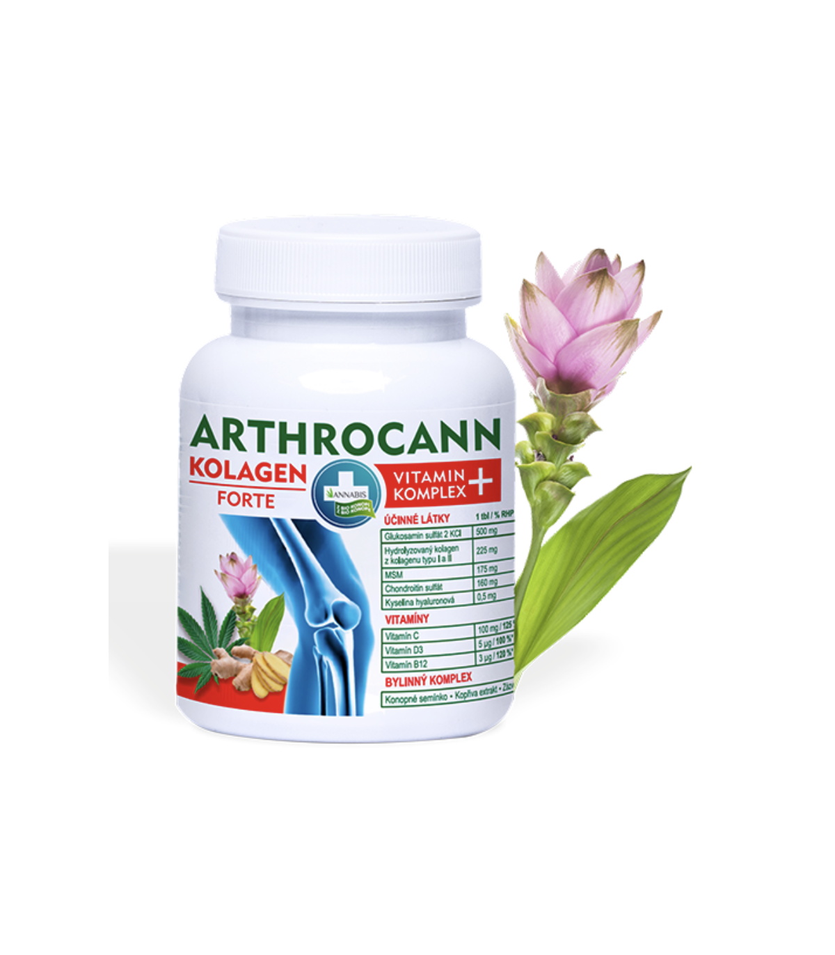 Dárková sada přírodní kosmetiky z konopí ZÁDA A KLOUBY