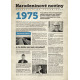 Narozeninové noviny 1974 s vlastním textem