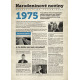 Narozeninové noviny 1974 s vlastním textem