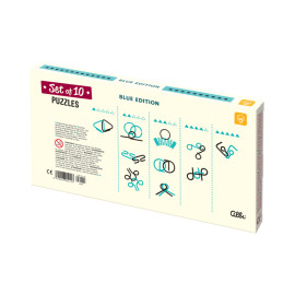 Sada 10 kovových hlavolamů