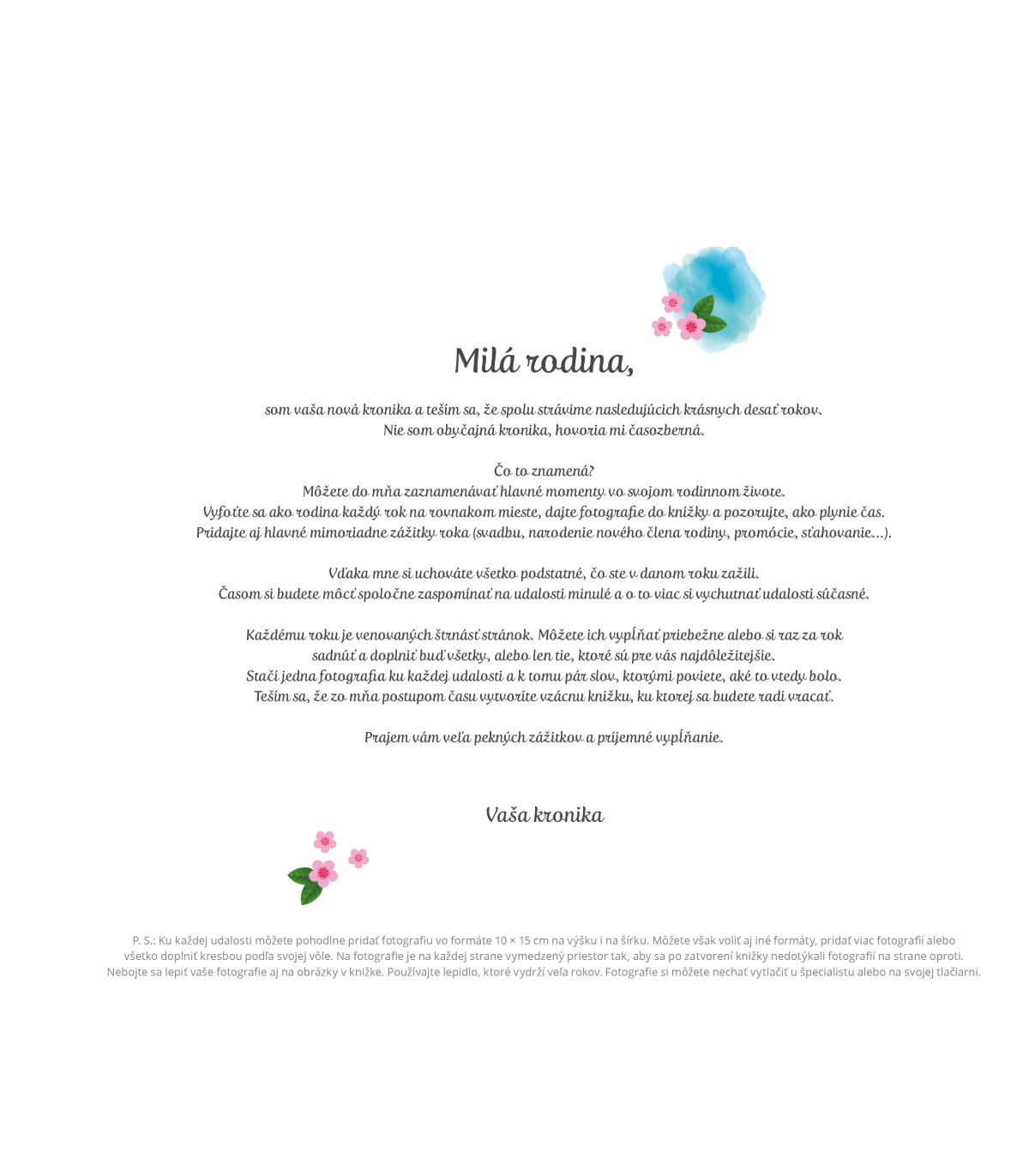 Časozberná kronika našej rodiny