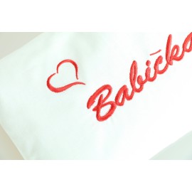 Ohrievací vankúšik s venovaním babička