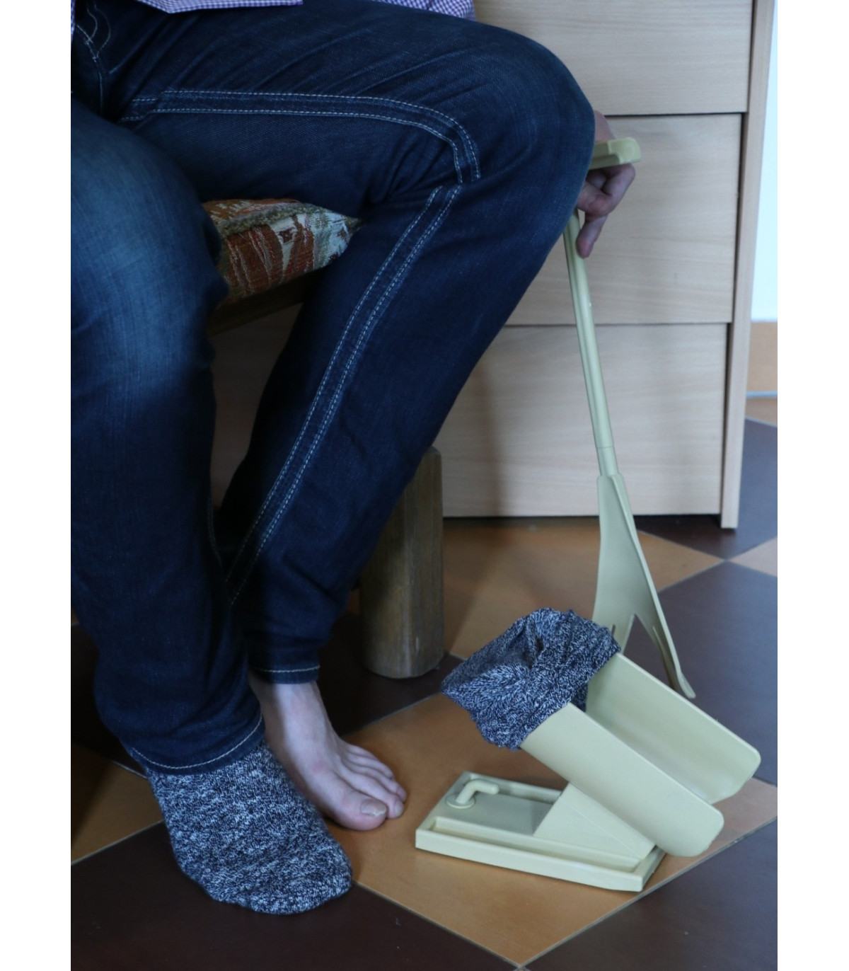 Pomocník na obliekanie a vyzliekanie ponožiek KOMPLET