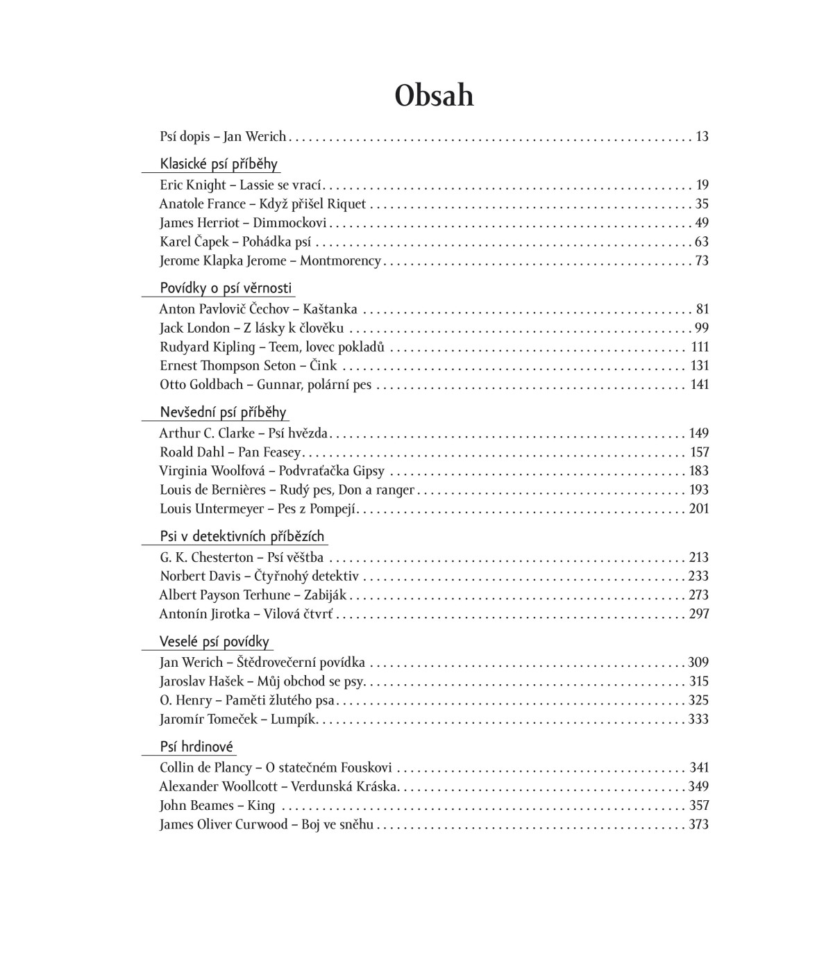 Velká kniha povídek o psech